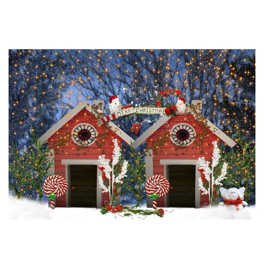 2.1 X 1.5m Holiday Party Photography Backdrop Christmas Decoration Hanging Cloth, Style: SD-775 by buy2fix