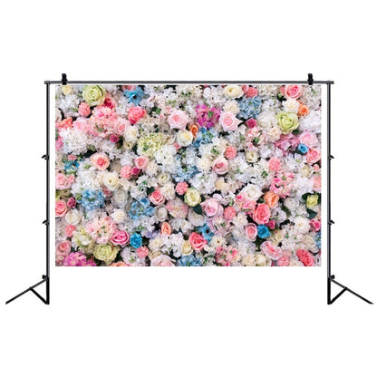 2.1 X 1.5m Festive Photography Backdrop 3D Wedding Flower Wall Hanging Cloth, Style: C-1886 by buy2fix