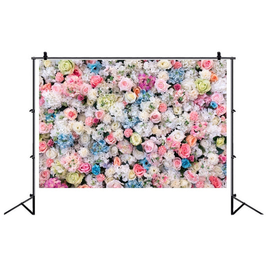 2.1 X 1.5m Festive Photography Backdrop 3D Wedding Flower Wall Hanging Cloth, Style: C-1886 by buy2fix
