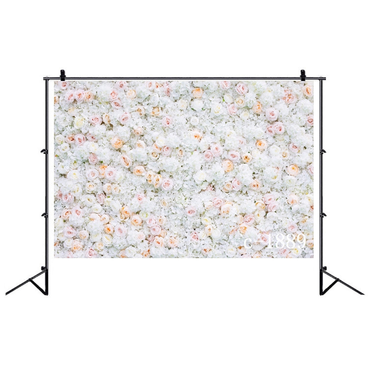 2.1 X 1.5m Festive Photography Backdrop 3D Wedding Flower Wall Hanging Cloth, Style: C-1889 by buy2fix
