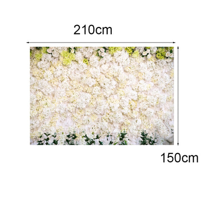 2.1 X 1.5m Festive Photography Backdrop 3D Wedding Flower Wall Hanging Cloth, Style: C-1888 by buy2fix