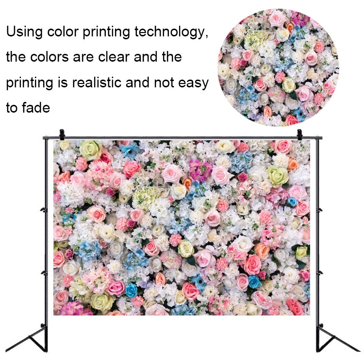2.1 X 1.5m Festive Photography Backdrop 3D Wedding Flower Wall Hanging Cloth, Style: C-1856 by buy2fix