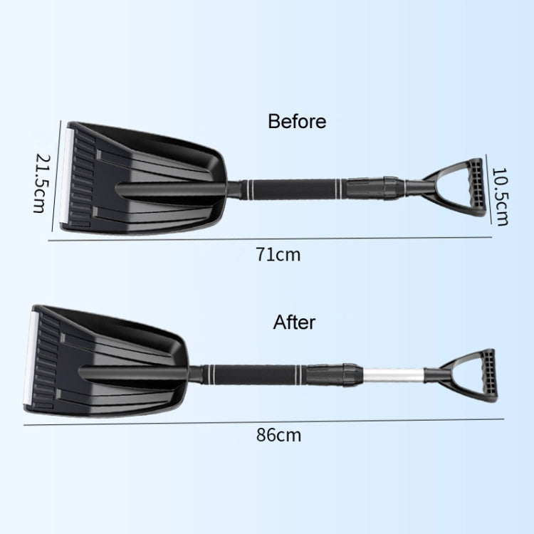 Vehicle-mounted Winter Enlarged Detachable Snow Shovel(Black) - Ice Scraper by buy2fix | Online Shopping UK | buy2fix