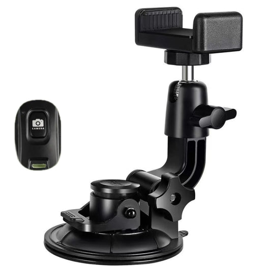 Car Suction Cup Mobile Phone Navigation Live Broadcast Shooting Bracket, Specification: With Bluetooth by buy2fix
