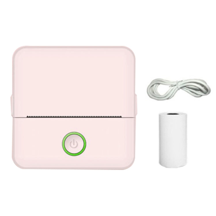 X6 200DPI Student Homework Printer Bluetooth Inkless Pocket Printer Pink Printer Paper x1 by buy2fix