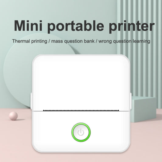 X6 200DPI Student Homework Printer Bluetooth Inkless Pocket Printer White 5 Printer Papers+5 Stickers + 3 Color Papers - Receipt Printers by buy2fix | Online Shopping UK | buy2fix