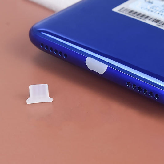 Micro USB Universal Cell Phone Dust Plug Power Silicone Charging Port Plug(Transparent) - Anti-dust & Ear Caps by buy2fix | Online Shopping UK | buy2fix