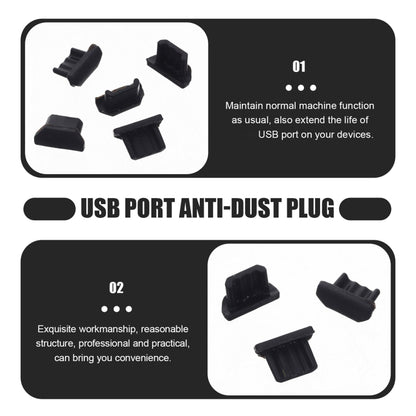 Micro USB Universal Cell Phone Dust Plug Power Silicone Charging Port Plug(Transparent) - Anti-dust & Ear Caps by buy2fix | Online Shopping UK | buy2fix