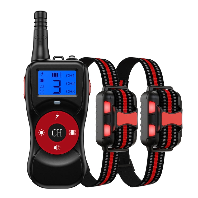 Smart Electronic Remote Control Dog Training Device Waterproof Pets Bark Stopper, Size: For-Two-Dog(Red) - Training Aids by buy2fix | Online Shopping UK | buy2fix