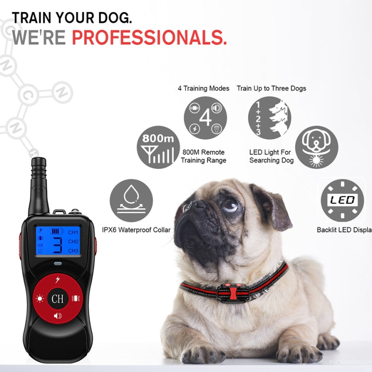 Smart Electronic Remote Control Dog Training Device Waterproof Pets Bark Stopper, Size: For-Two-Dog(Red) - Training Aids by buy2fix | Online Shopping UK | buy2fix