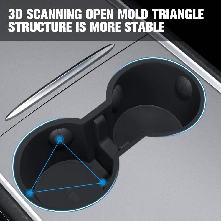 For Tesla Model Y / 3 Water Cup Limited Device Center Control Water Cup Holder(Black) by buy2fix