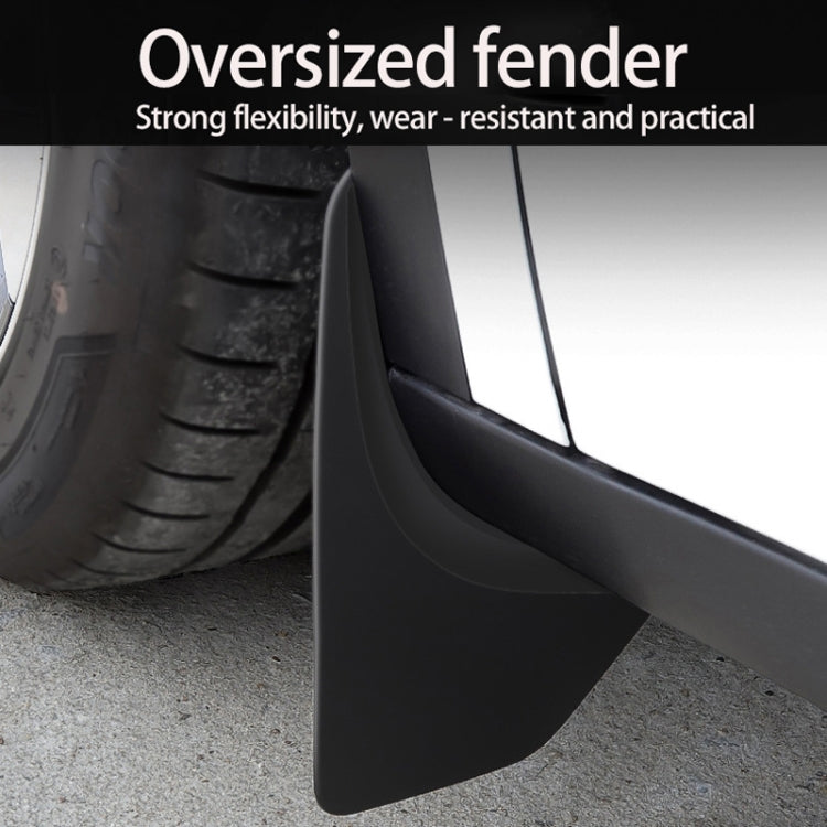 For Tesla Model 3 4pcs /Set Splash Guards Matte Fender No Drilling Required Upgraded PP Material by buy2fix