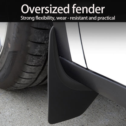 For Tesla Model Y 4pcs /Set Splash Guards Matte Fender No Drilling Required Upgraded PP Material by buy2fix