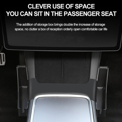 For Tesla Model Y / 3 Center Side Storage Box Side Organizer Saddle Box Interior Modification Accessories by buy2fix