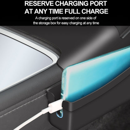 For Tesla Model Y / 3 Center Side Storage Box Side Organizer Saddle Box Interior Modification Accessories by buy2fix