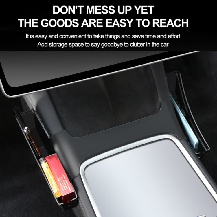 For Tesla Model Y / 3 Center Side Storage Box Side Organizer Saddle Box Interior Modification Accessories by buy2fix