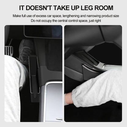 For Tesla Model Y / 3 Center Side Storage Box Side Organizer Saddle Box Interior Modification Accessories by buy2fix