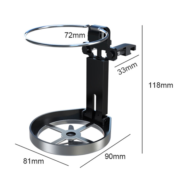 Car Drink Holder Center Console Water Cup Holder Multifunctional Ashtray Bracket(Black) by buy2fix