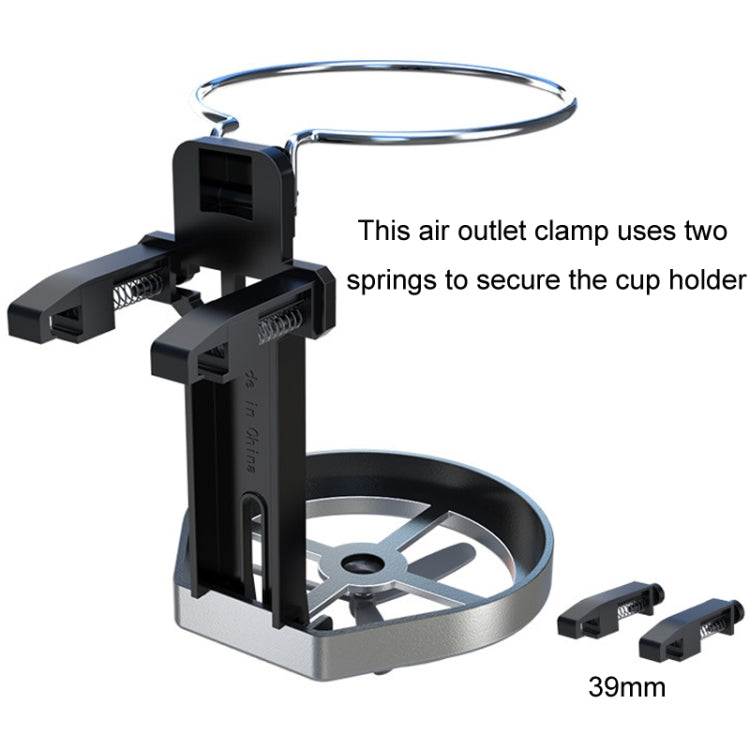 Car Drink Holder Center Console Water Cup Holder Multifunctional Ashtray Bracket(Silver) by buy2fix