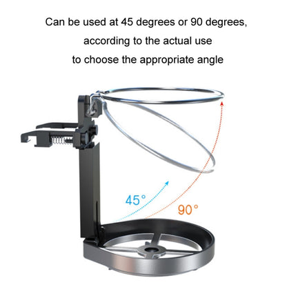 Car Drink Holder Center Console Water Cup Holder Multifunctional Ashtray Bracket(Silver) by buy2fix