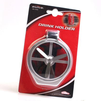 Car Drink Holder Center Console Water Cup Holder Multifunctional Ashtray Bracket(Silver) by buy2fix