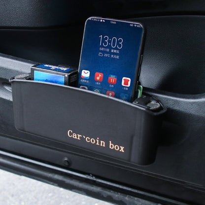 Car Door Coin Storage Box Trash Can(Black) by buy2fix