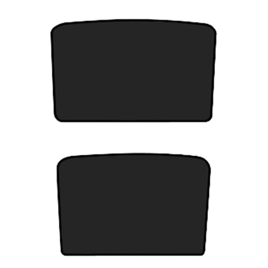 2pcs /Set For Tesla Model Y Ice Crystal Sunshade Car Roof Front And Rear Sunroof Shade(Black) by buy2fix