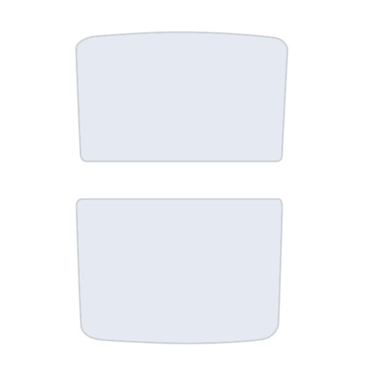 2pcs /Set For Tesla Model Y Ice Crystal Sunshade Car Roof Front And Rear Sunroof Shade(Beige) by buy2fix