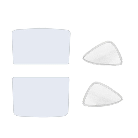 4pcs /Set For Tesla Model Y Ice Crystal Sunshade Car Roof Front And Rear Sunroof Shade(Beige) by buy2fix