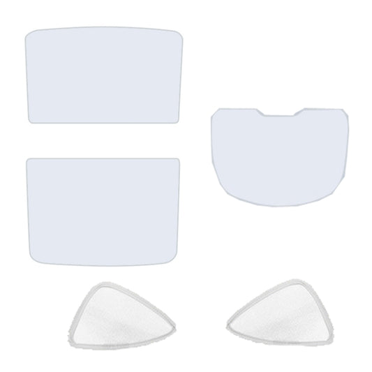 5pcs /Set For Tesla Model Y Ice Crystal Sunshade Car Roof Front And Rear Sunroof Shade(Beige) by buy2fix