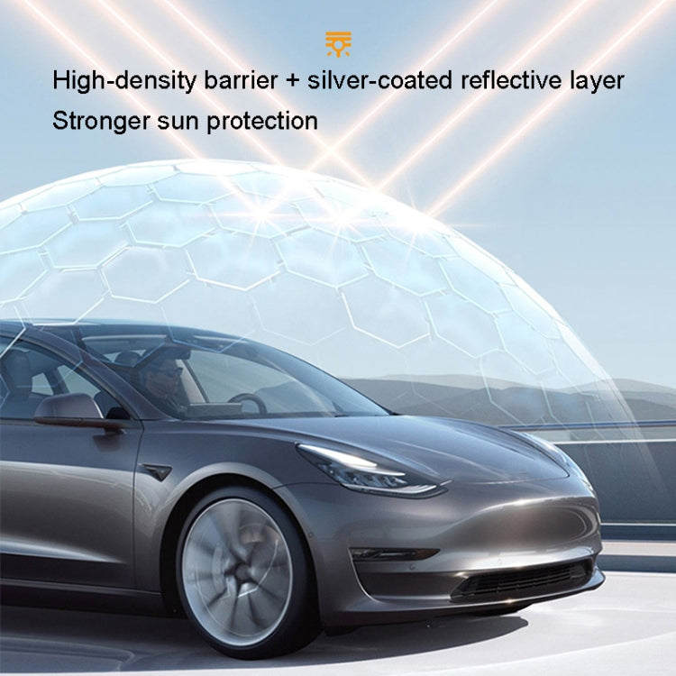 2pcs /Set For Tesla Model Y Ice Crystal Sunshade Car Roof Front And Rear Sunroof Shade(Black) by buy2fix