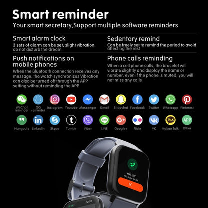 QS16Pro 1.83 inch Heart Rate / Blood Pressure Monitoring Waterproof Sports Smart Watch(White) by buy2fix