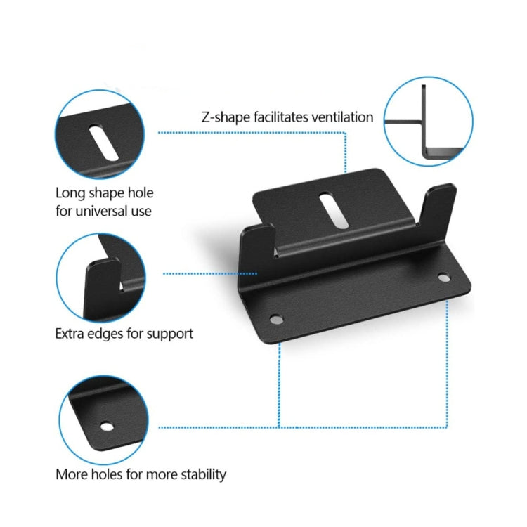 4pcs /Set Aluminum Solar Panel Mounting Bracket(Black) by buy2fix