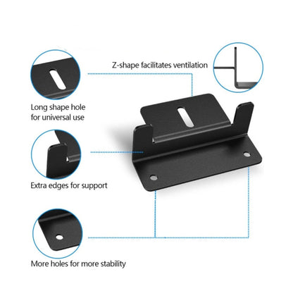 4pcs /Set Aluminum Solar Panel Mounting Bracket(Black) by buy2fix