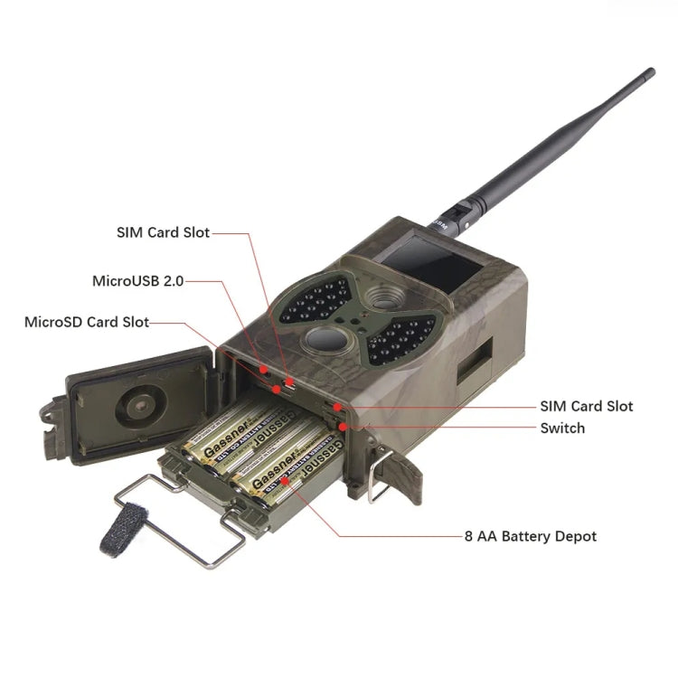 HC-350M 20MP 1080P Wild Camera Night Vision MMS Infrared Hunter Camera by buy2fix
