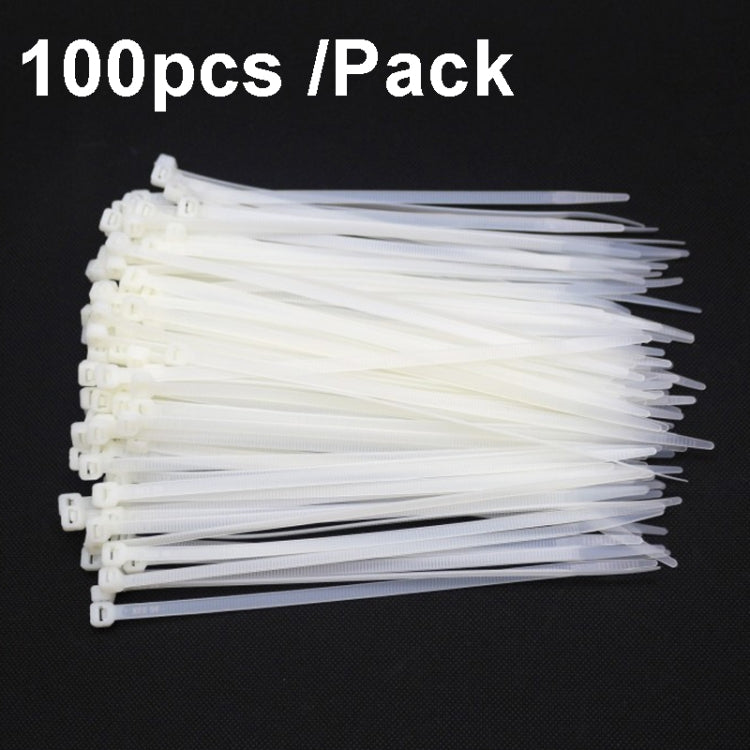 100pcs /Pack 8x500mm National Standard 7.6mm Wide Self-Locking Nylon Cable Ties Plastic Bundle Cable Ties(White) by buy2fix