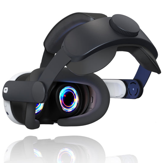 For Meta Quest 3 VR Adjustable Elite Headset Head Strap(Black)