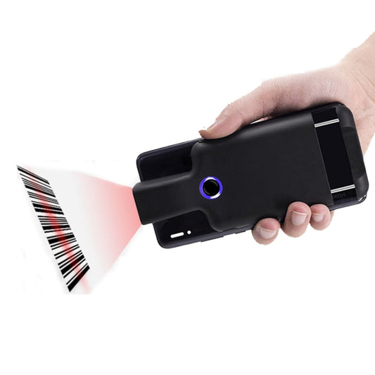 HC101D  2D Bluetooth Barcode Scanner Wireless Back Clip Phone Barcode Reader, Spec: Side - Barcode Scanner by buy2fix | Online Shopping UK | buy2fix