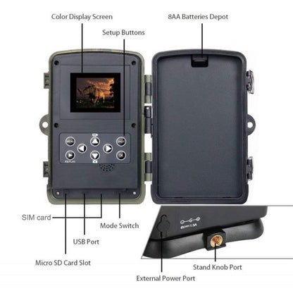 HC-810A 2.7K Outdoor Tracking Camera Infrared Night Vision Monitoring Hunting Camera - Hunting Cameras by buy2fix | Online Shopping UK | buy2fix