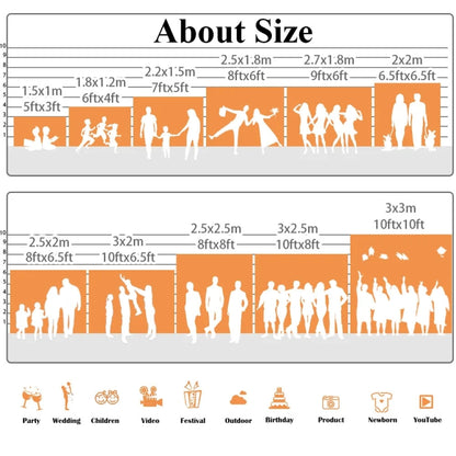 150 x 200cm Peach Skin Christmas Photography Background Cloth Party Room Decoration, Style: 3 by buy2fix