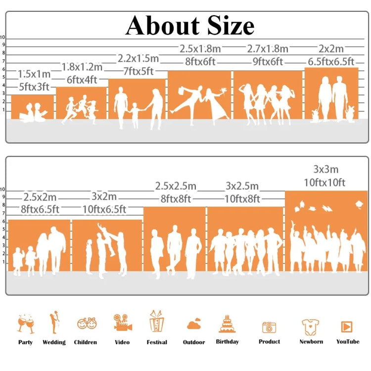 150 x 200cm Peach Skin Christmas Photography Background Cloth Party Room Decoration, Style: 1 by buy2fix