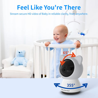 5 Inch HD Baby Monitor Wireless Wifi Baby Care Camera UK Plug by buy2fix