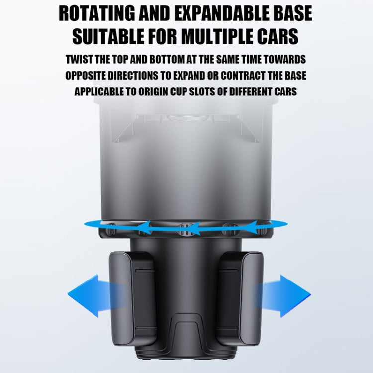 Multifunctional Car Water Cup Holder Drink Holder with Switch Lock, Size: Large by buy2fix