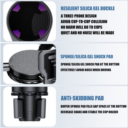 Multifunctional Car Water Cup Holder Drink Holder with Switch Lock, Size: Large by buy2fix