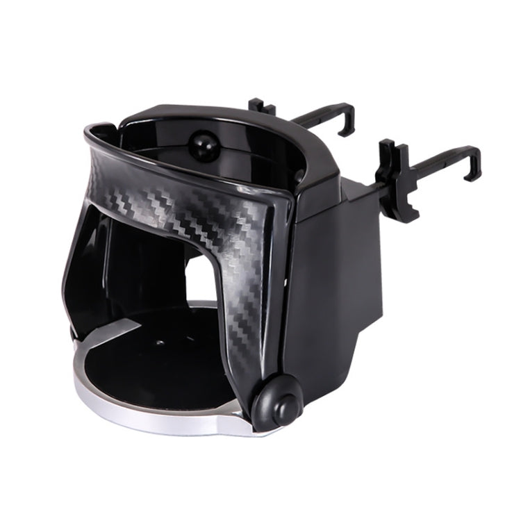 Car Water Cup Holder Multi-function Air Outlet Mobile Phone Holder Ashtray(Carbon Fiber Silver Edge) by buy2fix