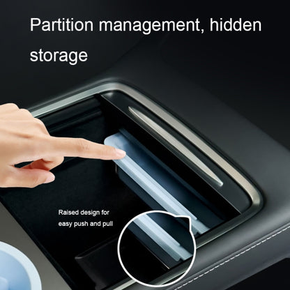 For Tesla Model 3 / Y Center Armrest Storage Box Car Modification Accessories Central Storage Box(Black) by buy2fix