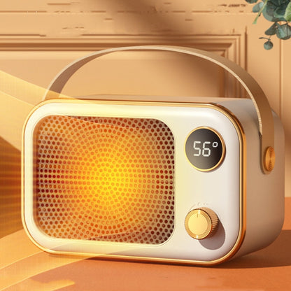 1200W Electric Heater Winter Hand Warmer with Screen Display,EU Plug(White) by buy2fix