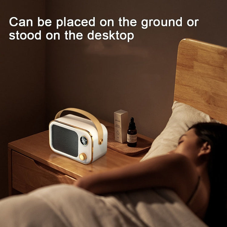 1200W Electric Heater Winter Hand Warmer with Screen Display,EU Plug(White) by buy2fix