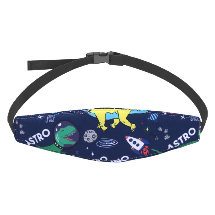 Baby Head Restraint Belt Child Car Safety Seat Head Support Auxiliary Belt(Star Dinosaur) by buy2fix