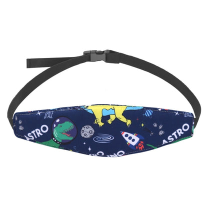 Baby Head Restraint Belt Child Car Safety Seat Head Support Auxiliary Belt(Star Dinosaur) by buy2fix